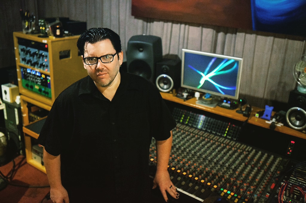 Jack Miele at the mixing console